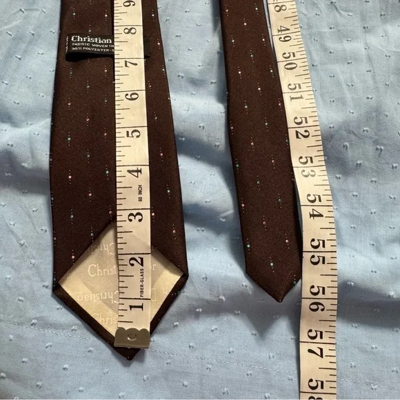 Dior Brown Classic Silk Ties - Picture 8 of 11